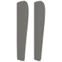 Kopfteil mit dunkelgrauen Stoffohren 83x23x118/128 cm von vidaXL, Kopf- und Fußteile - Ref: Foro24-3118267, Preis: 87,12 €, R...