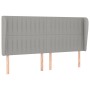 Kopfteil mit hellgrauen Stoffohren 183x23x118/128 cm von vidaXL, Kopf- und Fußteile - Ref: Foro24-3118208, Preis: 118,05 €, R...