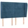 Headboard with dark blue velvet ears 147x23x118/128 cm by vidaXL, Headboards and footboards - Ref: Foro24-3118148, Price: 120...