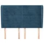 Headboard with dark blue velvet ears 147x23x118/128 cm by vidaXL, Headboards and footboards - Ref: Foro24-3118148, Price: 120...