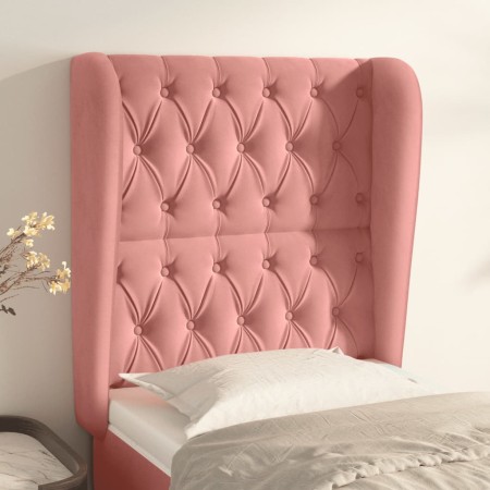 Kopfteil mit rosa Samtohren 83x23x118/128 cm von vidaXL, Kopf- und Fußteile - Ref: Foro24-3118327, Preis: 92,06 €, Rabatt: %