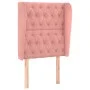 Cabecero con orejas de terciopelo rosa 83x23x118/128 cm de vidaXL, Cabeceros y pies de cama - Ref: Foro24-3118327, Precio: 85...