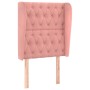 Kopfteil mit rosa Samtohren 83x23x118/128 cm von vidaXL, Kopf- und Fußteile - Ref: Foro24-3118327, Preis: 92,06 €, Rabatt: %