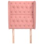 Cabecero con orejas de terciopelo rosa 83x23x118/128 cm de vidaXL, Cabeceros y pies de cama - Ref: Foro24-3118327, Precio: 91...