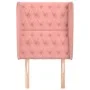 Cabecero con orejas de terciopelo rosa 83x23x118/128 cm de vidaXL, Cabeceros y pies de cama - Ref: Foro24-3118327, Precio: 85...