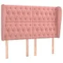 Headboard with pink velvet ears 163x23x118/128 cm by vidaXL, Headboards and footboards - Ref: Foro24-3118351, Price: 143,71 €...