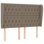 Headboard with ears in taupe gray fabric 163x23x118/128 cm by vidaXL, Headboards and footboards - Ref: Foro24-3118302, Price:...