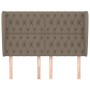 Headboard with ears in taupe gray fabric 163x23x118/128 cm by vidaXL, Headboards and footboards - Ref: Foro24-3118302, Price:...
