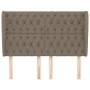 Headboard with ears in taupe gray fabric 163x23x118/128 cm by vidaXL, Headboards and footboards - Ref: Foro24-3118302, Price:...