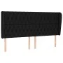 Headboard with black fabric ears 183x23x118/128 cm by vidaXL, Headboards and footboards - Ref: Foro24-3118308, Price: 142,72 ...