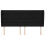 Headboard with black fabric ears 183x23x118/128 cm by vidaXL, Headboards and footboards - Ref: Foro24-3118308, Price: 142,72 ...