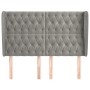Kopfteil mit hellgrauen Samtohren 163x23x118/128 cm von vidaXL, Kopf- und Fußteile - Ref: Foro24-3118346, Preis: 153,83 €, Ra...