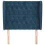 Headboard with dark blue velvet ears 93x23x118/128 cm by vidaXL, Headboards and footboards - Ref: Foro24-3118332, Price: 106,...