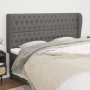 Kopfteil mit dunkelgrauen Stoffohren 183x23x118/128 cm von vidaXL, Kopf- und Fußteile - Ref: Foro24-3118307, Preis: 153,16 €,...