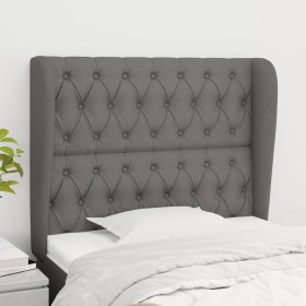 Kopfteil mit dunkelgrauen Stoffohren 103x23x118/128 cm von vidaXL, Kopf- und Fußteile - Ref: Foro24-3118283, Preis: 84,10 €, ...