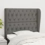 Headboard with dark gray fabric ears 103x23x118/128 cm by vidaXL, Headboards and footboards - Ref: Foro24-3118283, Price: 82,...