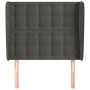 Kopfteil mit dunkelgrauen Samtohren 83x23x118/128 cm von vidaXL, Kopf- und Fußteile - Ref: Foro24-3118421, Preis: 84,20 €, Ra...