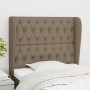 Kopfteil mit Ohren aus taupegrauem Stoff 93x23x118/128 cm von vidaXL, Kopf- und Fußteile - Ref: Foro24-3118278, Preis: 101,59...