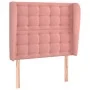 Cabecero con orejas de terciopelo rosa 93x23x118/128 cm de vidaXL, Cabeceros y pies de cama - Ref: Foro24-3118431, Precio: 78...