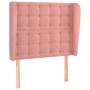 Kopfteil mit rosa Samtohren 93x23x118/128 cm von vidaXL, Kopf- und Fußteile - Ref: Foro24-3118431, Preis: 80,50 €, Rabatt: %