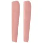 Cabecero con orejas de terciopelo rosa 93x23x118/128 cm de vidaXL, Cabeceros y pies de cama - Ref: Foro24-3118431, Precio: 78...