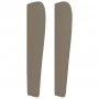 Headboard with ears in taupe gray fabric 203x23x118/128 cm by vidaXL, Headboards and footboards - Ref: Foro24-3118318, Price:...