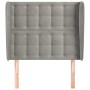 Kopfteil mit hellgrauen Samtohren 103x23x118/128 cm von vidaXL, Kopf- und Fußteile - Ref: Foro24-3118432, Preis: 88,14 €, Rab...