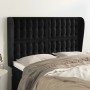 Kopfteil mit Ohren aus schwarzem Samt, 147 x 23 x 118/128 cm von vidaXL, Kopf- und Fußteile - Ref: Foro24-3118440, Preis: 169...