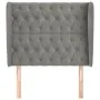 Headboard with light gray velvet ears 93x23x118/128 cm by vidaXL, Headboards and footboards - Ref: Foro24-3118328, Price: 93,...