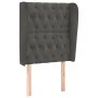 Headboard with dark gray velvet ears 83x23x118/128 cm by vidaXL, Headboards and footboards - Ref: Foro24-3118323, Price: 92,1...