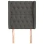 Headboard with dark gray velvet ears 83x23x118/128 cm by vidaXL, Headboards and footboards - Ref: Foro24-3118323, Price: 92,1...