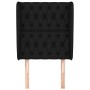 Cabecero con orejas de tela negro 83x23x118/128 cm de vidaXL, Cabeceros y pies de cama - Ref: Foro24-3118268, Precio: 86,25 €...
