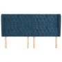 Headboard with dark blue velvet ears 183x23x118/128 cm by vidaXL, Headboards and footboards - Ref: Foro24-3118356, Price: 199...