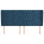 Kopfteil mit dunkelblauen Samtohren 183x23x118/128 cm von vidaXL, Kopf- und Fußteile - Ref: Foro24-3118356, Preis: 193,73 €, ...