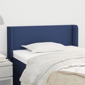 Cabecero de tela azul 93x16x78/88 cm de vidaXL, Cabeceros y pies de cama - Ref: Foro24-3118476, Precio: 50,28 €, Descuento: %