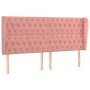 Kopfteil mit rosa Samtohren 183x23x118/128 cm von vidaXL, Kopf- und Fußteile - Ref: Foro24-3118357, Preis: 156,82 €, Rabatt: %
