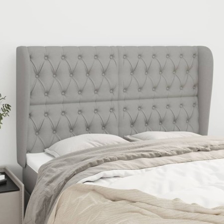 Kopfteil mit hellgrauen Stoffohren 163x23x118/128 cm von vidaXL, Kopf- und Fußteile - Ref: Foro24-3118298, Preis: 150,50 €, R...