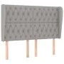 Kopfteil mit hellgrauen Stoffohren 163x23x118/128 cm von vidaXL, Kopf- und Fußteile - Ref: Foro24-3118298, Preis: 147,79 €, R...