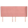 Headboard with pink velvet ears 163x23x118/128 cm by vidaXL, Headboards and footboards - Ref: Foro24-3118253, Price: 121,25 €...