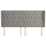 Headboard with light gray velvet ears 183x23x118/128 cm by vidaXL, Headboards and footboards - Ref: Foro24-3118352, Price: 15...