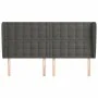 Kopfteil mit dunkelgrauen Samtohren 183x23x118/128 cm von vidaXL, Kopf- und Fußteile - Ref: Foro24-3118451, Preis: 120,76 €, ...