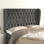 Kopfteil mit dunkelgrauen Samtohren 163x23x118/128 cm von vidaXL, Kopf- und Fußteile - Ref: Foro24-3118347, Preis: 165,48 €, ...