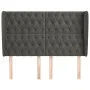 Headboard with dark gray velvet ears 163x23x118/128 cm by vidaXL, Headboards and footboards - Ref: Foro24-3118347, Price: 163...
