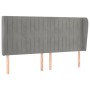 Headboard with light gray velvet ears 163x23x118/128 cm by vidaXL, Headboards and footboards - Ref: Foro24-3118248, Price: 14...
