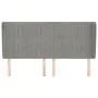 Headboard with light gray velvet ears 163x23x118/128 cm by vidaXL, Headboards and footboards - Ref: Foro24-3118248, Price: 13...