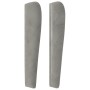 Kopfteil mit hellgrauen Samtohren 163x23x118/128 cm von vidaXL, Kopf- und Fußteile - Ref: Foro24-3118248, Preis: 144,20 €, Ra...