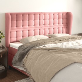 Kopfteil mit rosa Samtohren 203x23x118/128 cm von vidaXL, Kopf- und Fußteile - Ref: Foro24-3118461, Preis: 138,82 €, Rabatt: %