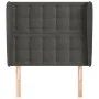 Kopfteil mit dunkelgrauen Samtohren 93x23x118/128 cm von vidaXL, Kopf- und Fußteile - Ref: Foro24-3118427, Preis: 72,49 €, Ra...