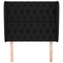 Headboard with black fabric ears 103x23x118/128 cm by vidaXL, Headboards and footboards - Ref: Foro24-3118284, Price: 89,72 €...