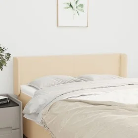 Cream fabric headboard 147x16x78/88 cm by vidaXL, Headboards and footboards - Ref: Foro24-3118491, Price: 66,07 €, Discount: %